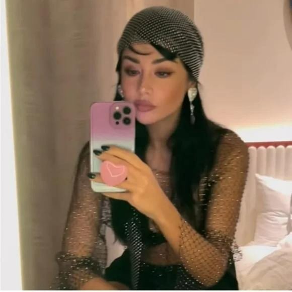 ZARA RHINESTONE HEAD SCARF LIMITED EDITION - Picture 8 of 8